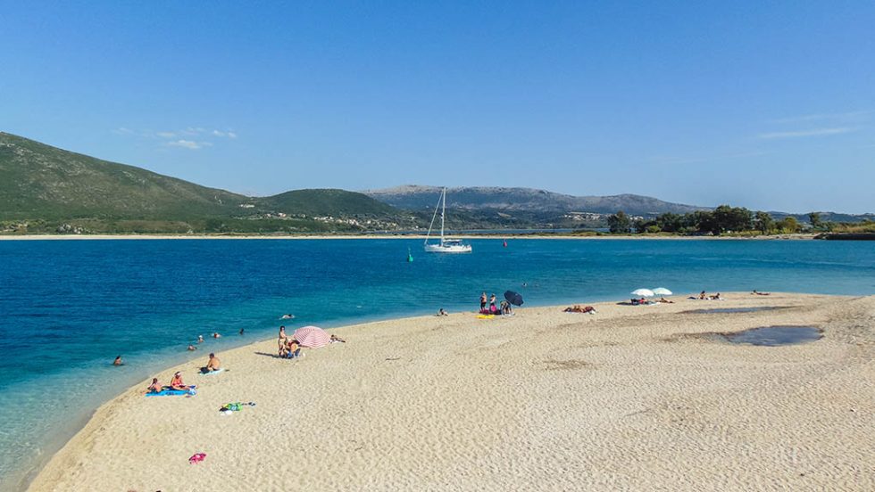 lefkada paralia kastro
